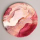 Тарелки "Мрамор розовый" 18 см, 6 шт (бумага) 7665016