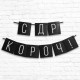 Гирлянда на ленте "С ДР короч!" 11*108см 5138357