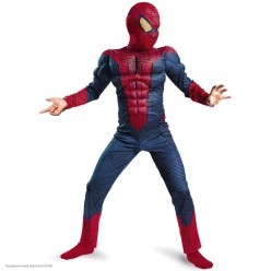 Костюм детский "Человек-паук" с мускулами, 120-130 см