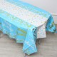 Скатерть "Конфетти. Happy Birdhday" голубая 182*137см плёнка 7661526