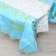 Скатерть "Конфетти. Happy Birdhday" голубая 182*137см плёнка 7661526