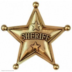Звезда Шерифа (металл) 6,5*6,5 см