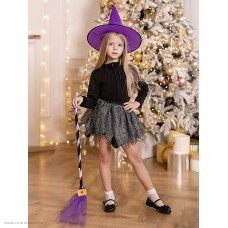 Костюм детский "Ведьма с метлой" 104-110 см