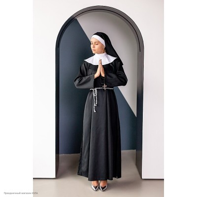 Костюм взрослый "Монахиня" (классика) р.46-48, 164 см 5024-48