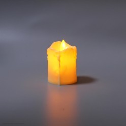 Свеча светодиодная Цилиндр (дрожит огонёк) 7*5 см
