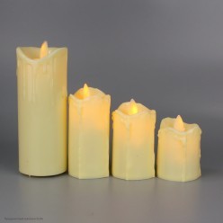 Свеча светодиодная Цилиндр (дрожит огонёк) 7*5 см