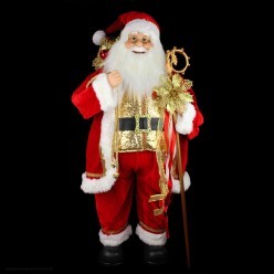 Фигура "Дед Мороз" 95 см в ярко-красном