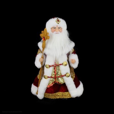 Фигура "Дед Мороз" 30 см в бордовом К86019-1а