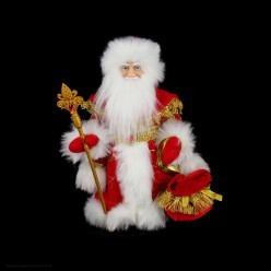 Фигура "Дед Мороз" 30 см в красном