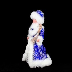 Фигура-ёмкость "Снегурочка" в синем 40 см