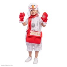 Костюм детский "Снеговик Гоша" р.26, 98 см