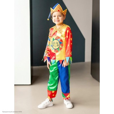Костюм детский "Петрушка" р.32, 122 см 1073-32-122