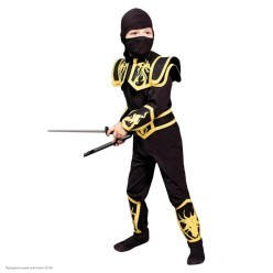 Костюм детский "Ниндзя" чёрный р.30, 116 см