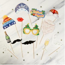 Набор фотобутафории "Новогодние моменты" 13 предм., 25*30см