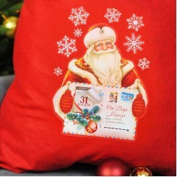 Мешок Деда Мороза 60*90см "Письмо" (фетр)