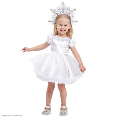 Костюм детский "Снежинка София" р.32, 122 см 2135-32-122