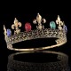 Корона металл "Королевская" (лилии, стразы цвет) р.54-57 РС20526-2