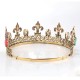 Корона металл "Королевская" (лилии, стразы цвет) р.54-57 РС20526-2