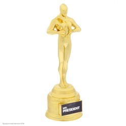 Награда Оскар "Mr. President" 18,5*6,6*6см (пластик)