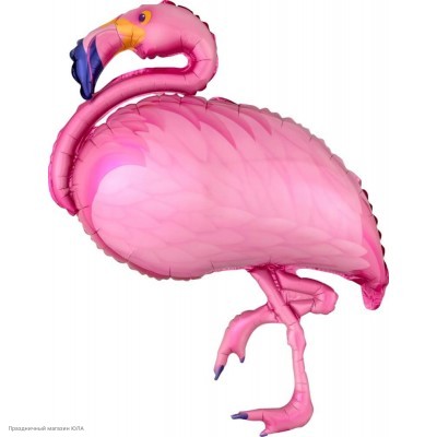 Шар фольга Фламинго, розовый 120*55 см 15700