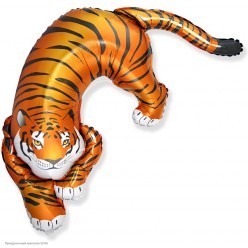 Шар фольга Дикий тигр 110*63 см