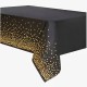 Скатерть "Конфетти" чёрно-золотая 137*183 см, полисилк 6012112