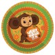 Тарелки "Чебурашка" 18см 6шт, бумага 307309