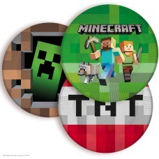 Тарелки "Пиксели. Ассорти" 18 см 6 шт, бумага