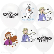 Набор шаров "Холодное сердце" 2ст/рисунок 12"/30см, 8 шт Набор шаров "Холодное сердце" 2ст/рисунок 12"/30см, 8 шт