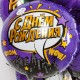 Шар фольга Круг "С Днём Рождения!" Ночной город 18"/45см 13351