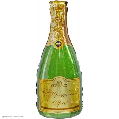 Шар фольга Бутылка Шампанского 82*41 см 13342