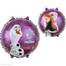 Шар фольга Круг "Холодное сердце-2" 2-сторонний 18"/45см Шар фольга Круг "Холодное сердце-2" 2-сторонний 18"/45см