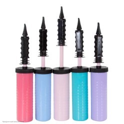 Насос для шаров двухходовой 27см (защита от падения) пастель