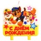 Свеча для торта "Щенячий патруль" 8*9,5 см 6851393
