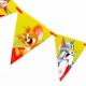 Гирлянда-вымпелы "Том и Джерри" 16*200 см (бумага) 286135