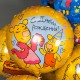 Шар фольга Круг "Оранжевая корова. С Днём Рождения" 18"/45см 501705