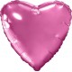 Шар фольга Сердце, Розовый пион 19''/48см 757994