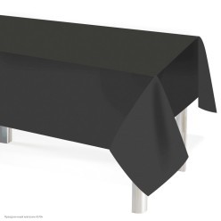 Скатерть чёрная 137*274 см, полиэтилен