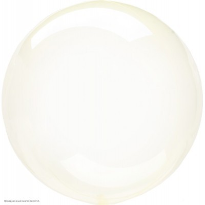 Шар Сфера Deco Bubble 18"/46см Жёлтый, Кристалл 550035/1