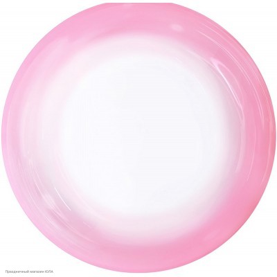 Шар Сфера Deco Bubble 18"/46см Розовый спектр, Кристалл 5513183