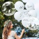 Шар Сфера Deco Bubble 18"/46см Белые перья, Кристалл 5514187