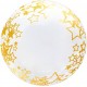 Шар Сфера Deco Bubble 18"/46см Золотые звёзды, Кристалл 5514188