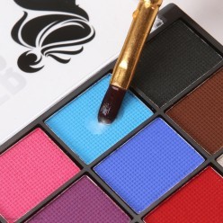 Аквагрим профессиональный Палитра 15 цветов +кисти 2шт