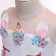 Костюм детский "Единорог" воланы, голубой, 130 см РС5644-г-13