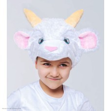 Шапочка Козлик (плюш) детская р.50-52