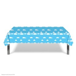 Скатерть "Облака на голубом" 137*274 см (клеёнка)