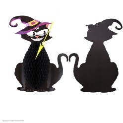 Подвеска бумажная объёмная "Кот" 44*31см
