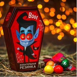 Жевательная резинка в гробике "Вампир" тутти-фрутти, 47г