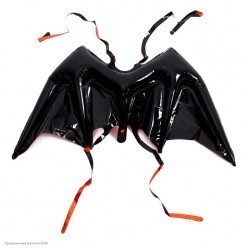 Крылья надувные "Демон" чёрно-оранжевые 120*54см