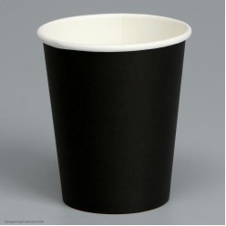 Стаканы Чёрные 10 шт, 250 мл бумага
